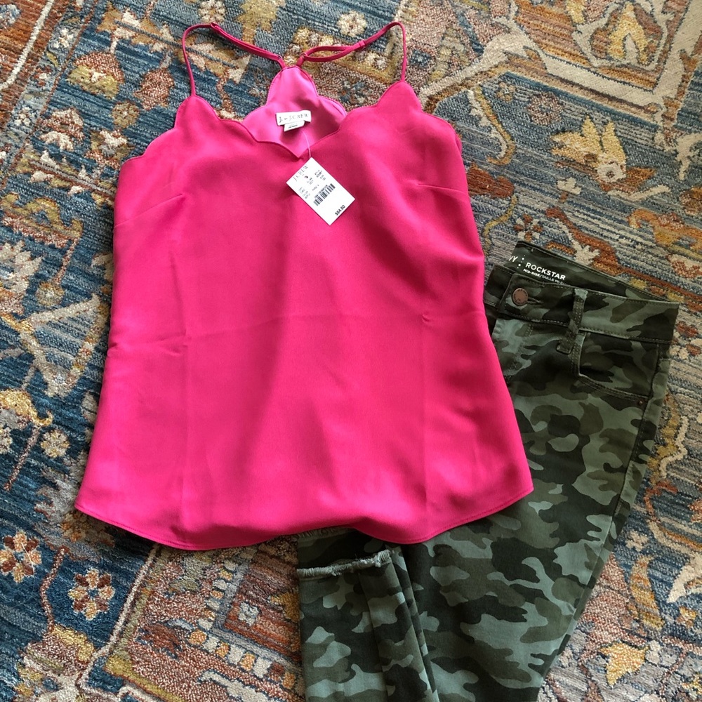 J Crew Scalloped Tank